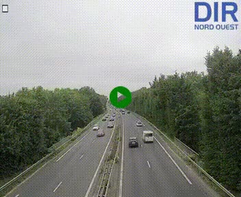 Webcam sur le périphérique de Caen (N814) à l'est de la ville, à Mondeville hauteur de la sortie 2, Presqu'île-Rives de l'Orne, au bout de l'autoroute A13