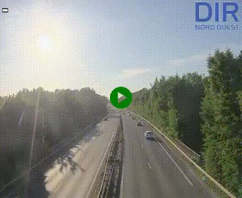 Webcam sur le périphérique de Caen (N814) à l'est de la ville, à Mondeville hauteur de la sortie 2, Presqu'île-Rives de l'Orne, au bout de l'autoroute A13