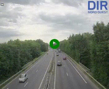 Webcam sur le périphérique de Caen (N814) à l'est de la ville, à Mondeville hauteur de la sortie 2, Presqu'île-Rives de l'Orne, au bout de l'autoroute A13