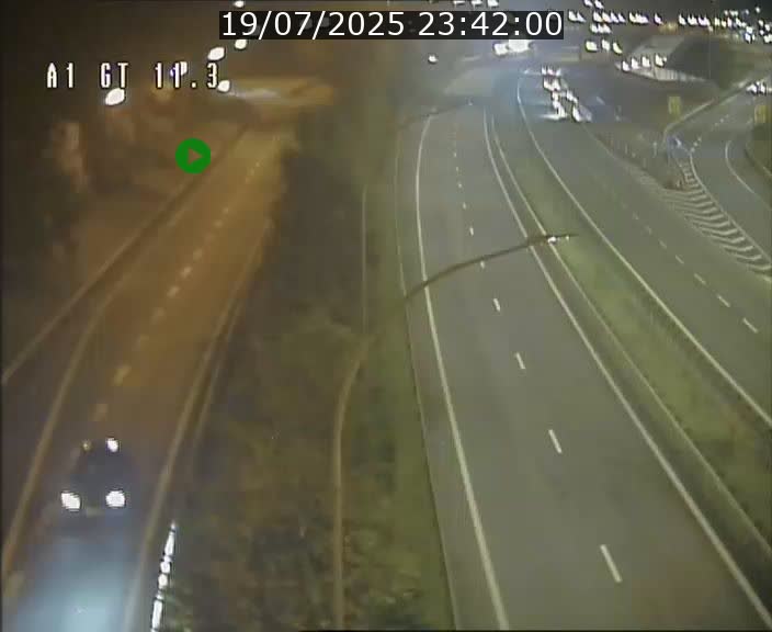 Traffic live webcam Luxembourg Senningerberg - A1 direction Allemagne - BK 11.3