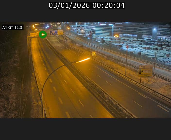 Traffic live webcam Luxembourg Senningerberg - A1 direction Allemagne - BK 12.3