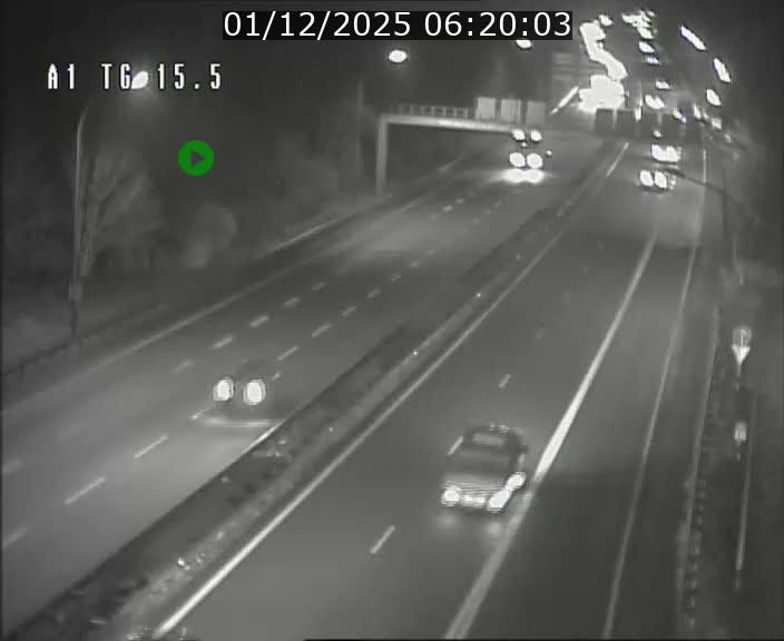 Traffic live webcam Luxembourg Munsbach - A1 direction Luxembourg - BK 15.5