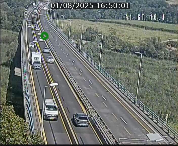 Traffic live webcam Luxembourg Niederanven - A1 direction Allemagne - BK 16.1