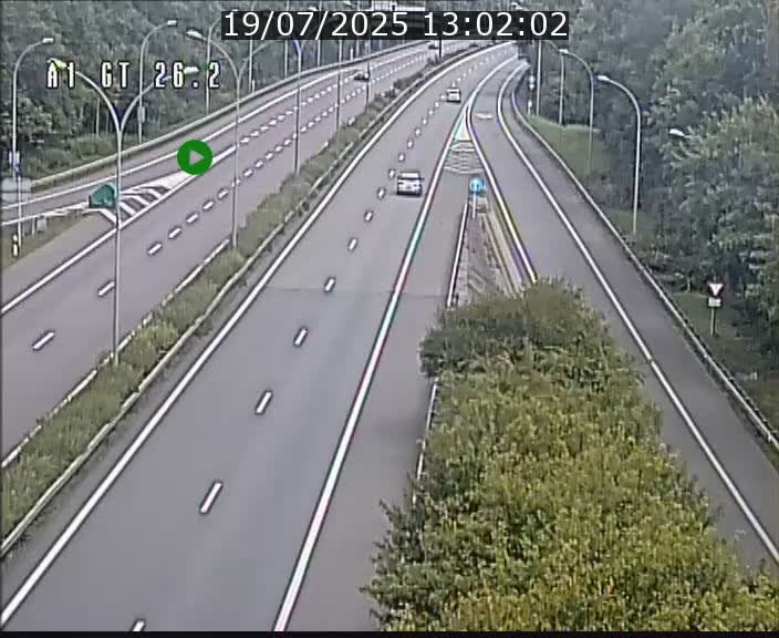 Traffic live webcam Luxembourg Grevenmacher - A1 direction Allemagne - BK 26.2