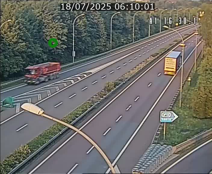 Traffic live webcam Luxembourg Grevenmacher - A1 direction Luxembourg - BK 30.1