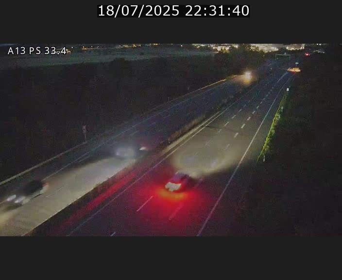Webcam trafic sur A13 à hauteur de Mondorf-les-Bains en direction d'Altwies