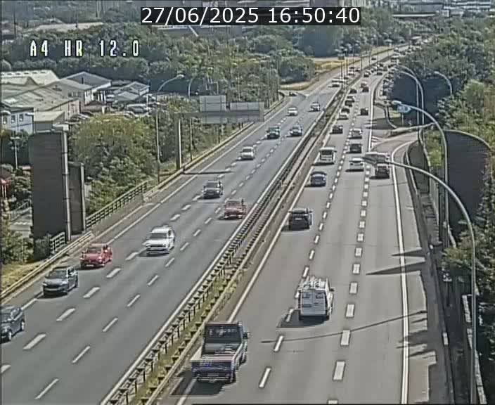 Traffic live webcam Luxembourg Jonction Foetz - A4 - BK 12.0 - direction Esch sur Alzette