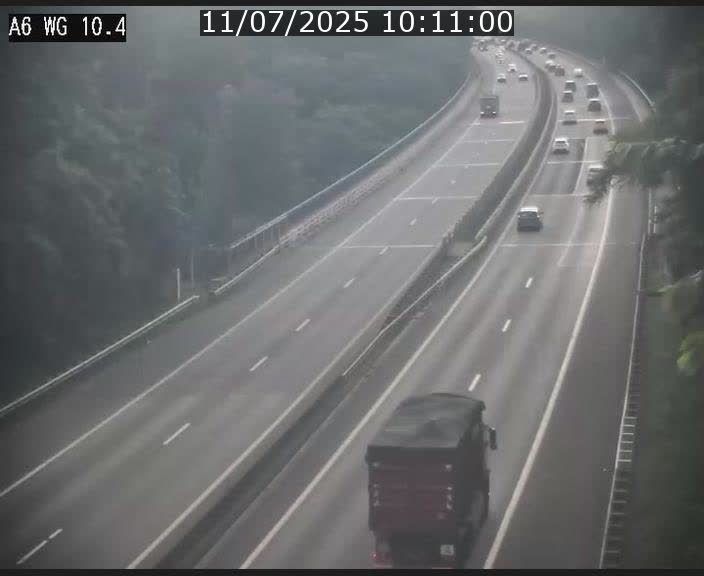 Traffic live webcam Luxembourg Mamer - A6 - BK 10.4 - direction Luxembourg/France/Allemagne