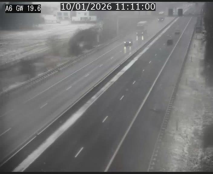 Traffic live webcam Luxembourg - Steinfort - A6 - BK 19.6 - direction Belgique