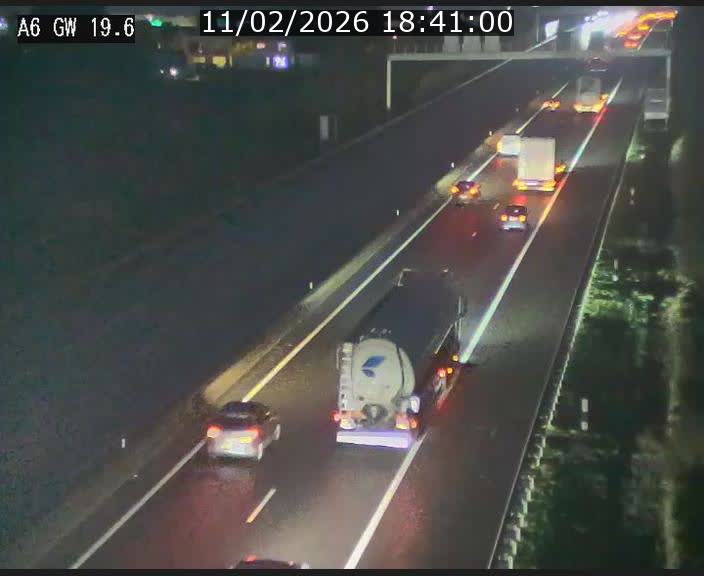 Traffic live webcam Luxembourg - Steinfort - A6 - BK 19.6 - direction Belgique