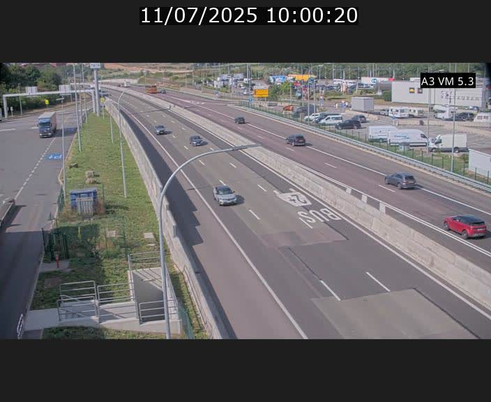 Traffic live webcam Luxembourg Aire de Berchem - A3 - BK 5 - direction France