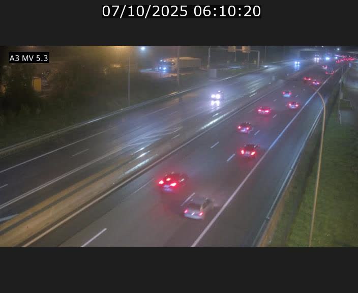 Webcam à l'Aire de Berchem au Luxembourg sur l'A3. Vue orientée vers la France