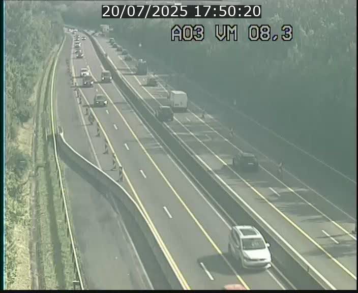 Traffic live webcam Luxembourg Bettembourg - A3 - BK 8.3 - direction France