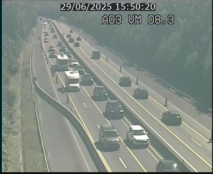 Traffic live webcam Luxembourg Bettembourg - A3 - BK 8.3 - direction France
