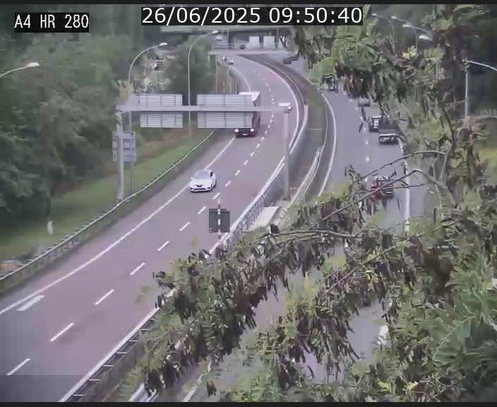 Webcam traffic A4 Luxembourg - BK 0.2 - P+R Bouillon (direction Luxembourg)