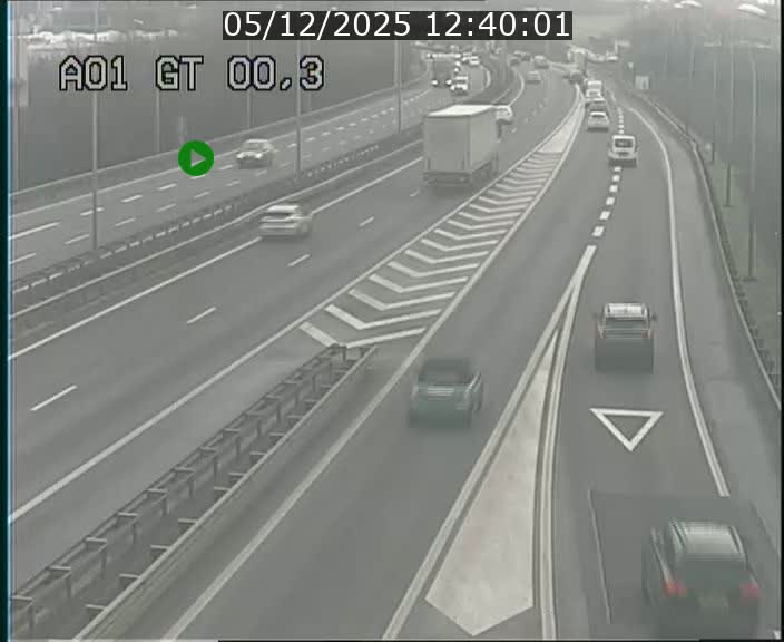 Traffic live webcam Luxembourg Croix de Gasperich - A1 direction Kirchberg - BK 0.3