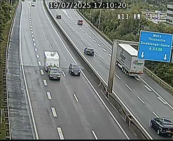 Webcam Autoroute à la Croix de Bettembourg - A3 - BK 9.9 - direction France