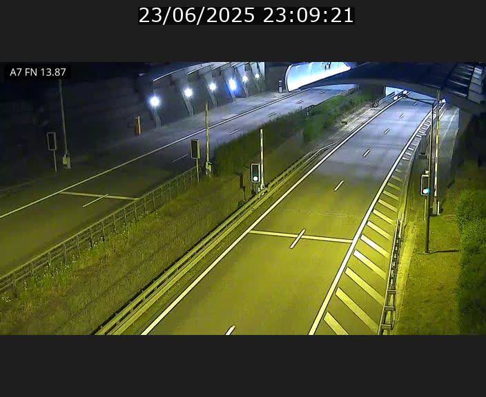 Caméra trafic Luxembourg - A7, Tunnel Gousselerbierg, entrée nord, direction Lorentzweiler