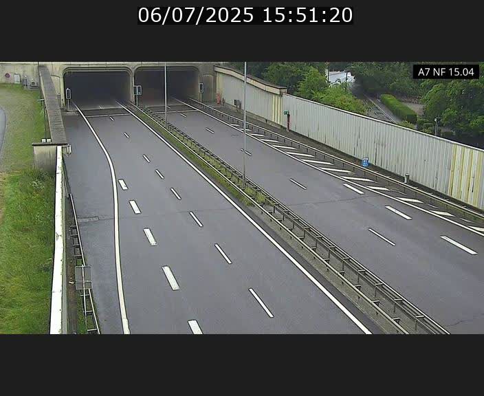 Caméra trafic Luxembourg - A7, Tunnel Mersch, entrée sud, direction Ettelbruck