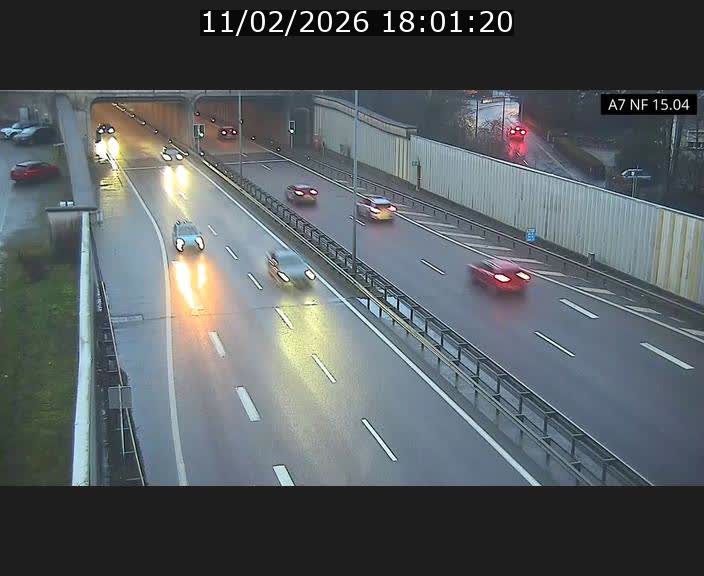 Caméra trafic Luxembourg - A7, Tunnel Mersch, entrée sud, direction Ettelbruck