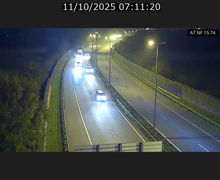 Caméra trafic Luxembourg - A7, Tunnel Mersch, entrée nord, direction Lorentzweiler