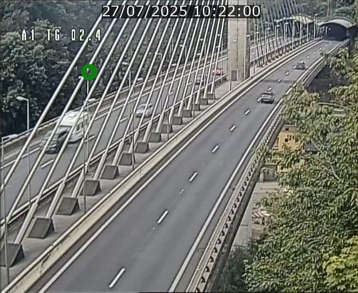 Traffic live webcam Luxembourg Sandweiler - A1 direction Luxembourg-ville - BK 2.4