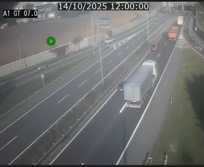Traffic live webcam Luxembourg Cents - A1 direction Kirchberg - BK 7