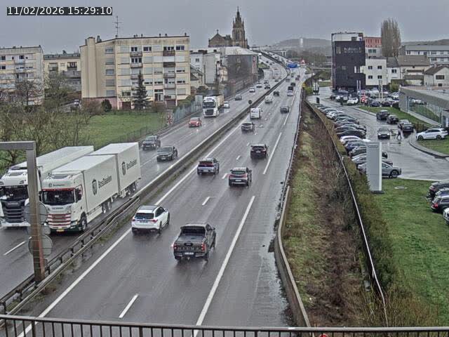 Caméra autoroute France - A31, Thionville direction Metz