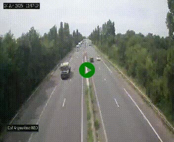 Webcam routière à la fin de la N10, en périphérique ouest d'Angouleme, proche de la jonction avec l'A10