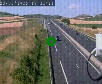 Caméra autoroute A75 à hauteur de Le Crest, en direction de Montpellier