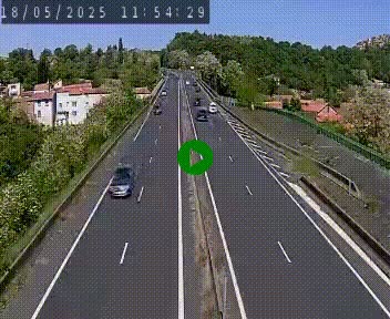 Caméra autoroute A75 à hauteur de Coudes, en direction de Clermont-Ferrand