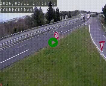 Caméra routière France - N109, Courpouiran - La plaine, en direction de Clermont l'Hérault, à la sortie de Montpellier