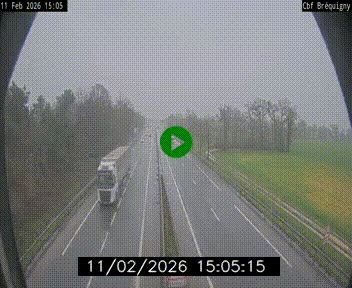 Webcam sur le périphérique de Rennes (N136) à hauteur du quartier Bréquigny, au sud de la ville