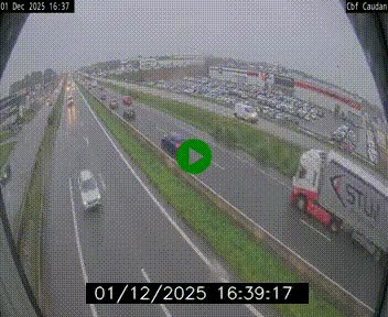 Webcam sur la N165 à hauteur de Caudan, dans le Morbihan.