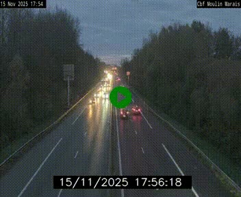 Webcam sur le périphérique de Nantes (N844) entre la Porte de Saint-Luce et la Porte d'Anjou, à l'est de la ville