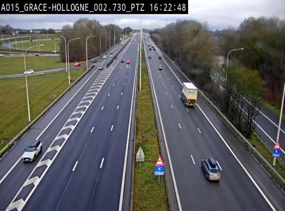 Caméra trafic Belgique - Grâce-Hollogne - E42, jonction avec A604, direction Loncin/Aéroport de Liège -  BK 3.2