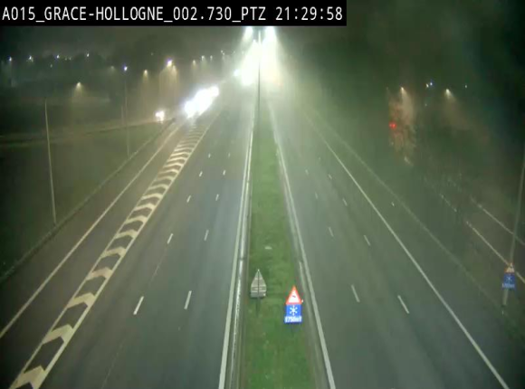 Caméra trafic Belgique - Grâce-Hollogne - E42, jonction avec A604, direction Loncin/Aéroport de Liège - BK 3.2