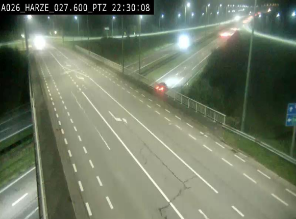 Caméra autoroute Belgique - Sougné-Remouchamps,E25 direction Luxembourg
