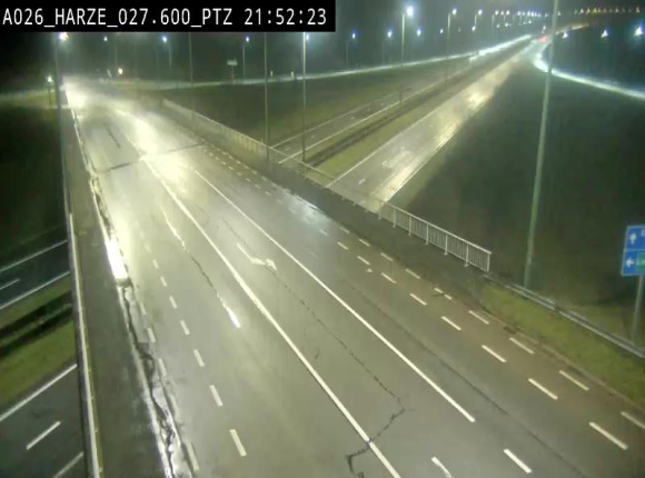 Caméra autoroute Belgique - Sougné-Remouchamps,E25 direction Luxembourg