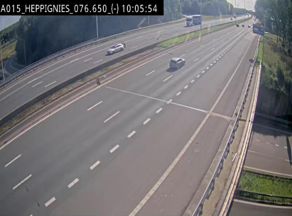 Webcam autoroute Belgique - Heppignies - E42 direction Namur - BK 76.4