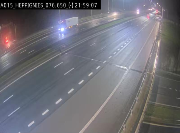 Webcam autoroute Belgique - Heppignies - E42 direction Namur - BK 76.4