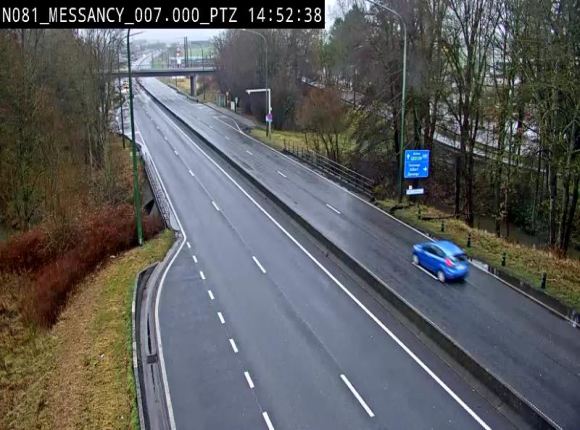 Webcam sur la N81 (E411) à hauteur du Cora Messancy. Vue orientée vers Arlon