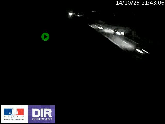 Webcam sur le contournement de Valence, sur la Nationale 7, à la jonction avec la N532, caméra orientée vers Grenoble