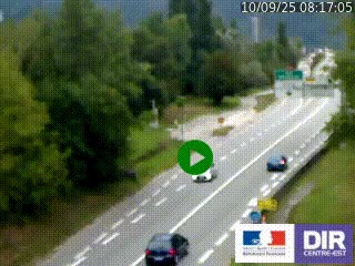 Webcam info trafic à proximité de Vizille sur la N85, au niveau du point de vue du Saut du Moine à Champagnier