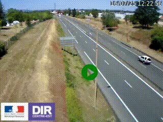 Webcam à Mably, à proximité de Roanne en direction de Moulins sur la N7
