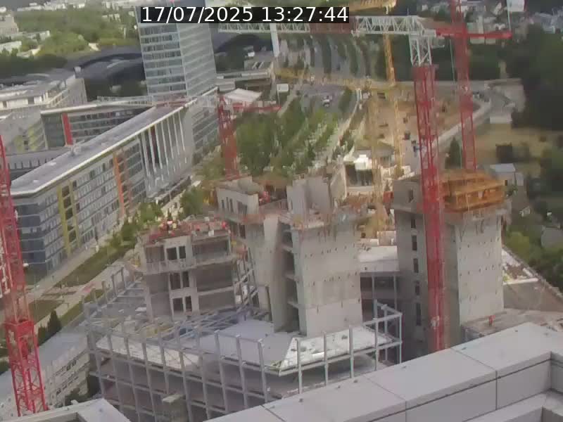 Webcam sur l'avenue John Fitzgerald Kennedy (N51) avec vue orientée vers le Findel