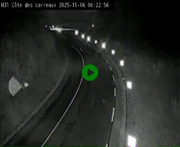Webcam en haut de la Côte des Carreaux sur la N31 à Avesnes-en-Bray. Vue orientée vers Rouen