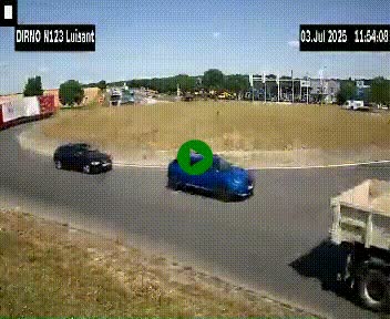 Webcam en périphérie de Chartres sur la N123, à hauteur de Luisant. Vue orientée vers Chartres