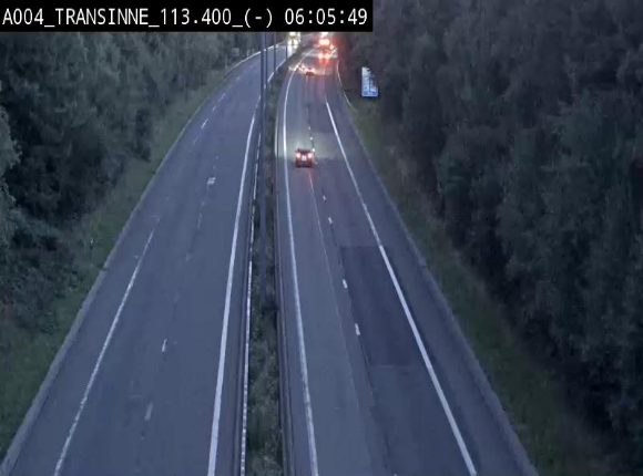 Caméra trafic E411 (A4) - Transinne direction Namur - BK 113.425