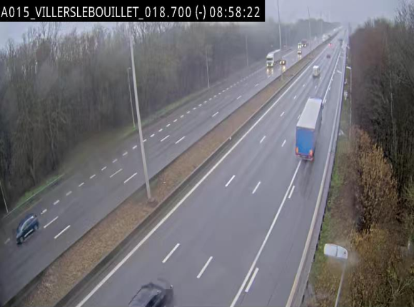 Webcam autoroute Belgique - Villers-le-Bouillet - E42 direction Liège - BK 18.7